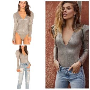 ASTR metallic bodysuit